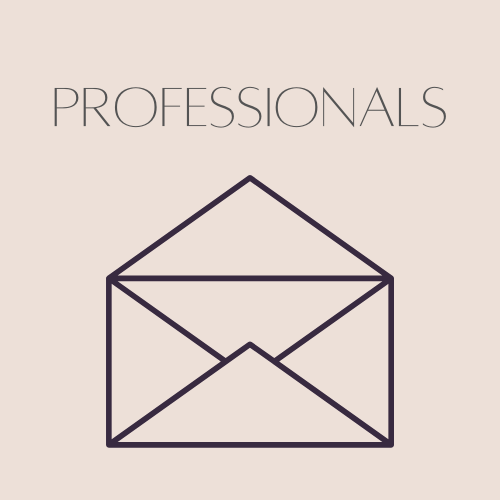 Professionals with outline envelope