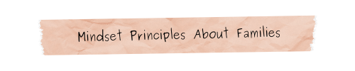 Mindset Principles About Families